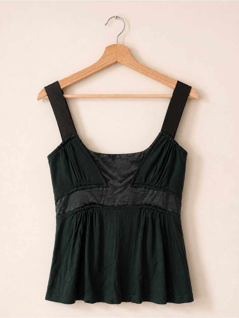 Philosophy di Alberta Ferretti Sage Green Mixed Media Camisole Top NWOT